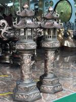 Đèn đồng thờ cúng mọi kích thước cho đình chùa miếu mạo