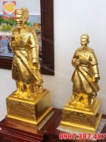 Tượng Đồng, Đúc tượng Trần Quốc Tuấn Thếp vàng 9999