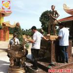 Đúc tượng đồng Nguyễn Trung Trực cao 2m tại đền thờ Phú Quốc.!