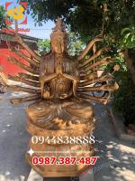 Tượng đồng Phật Chuẩn Đề cao 2m nặng 800kg hoàn thiện trang nghiêm