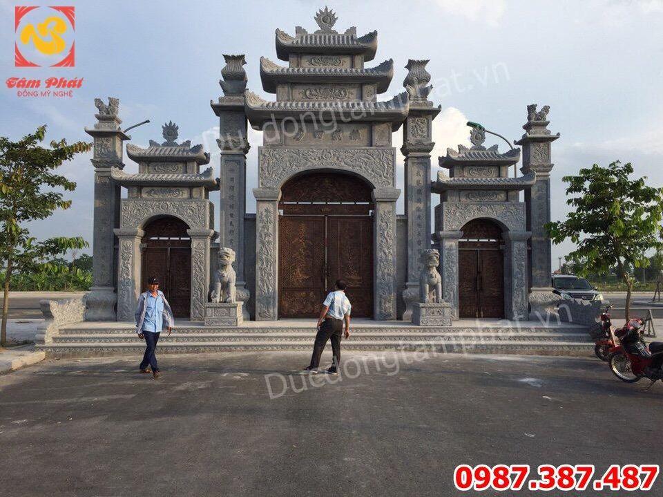 Đúc Cổng Biệt Thự - Đúc cổng đồng Chùa Lạng Giang - Hưng Yên tuyệt đẹp