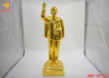 Tượng Bác Hồ, tượng đồng Bác Hỗ vẫy tay chào mạ vàng 24k