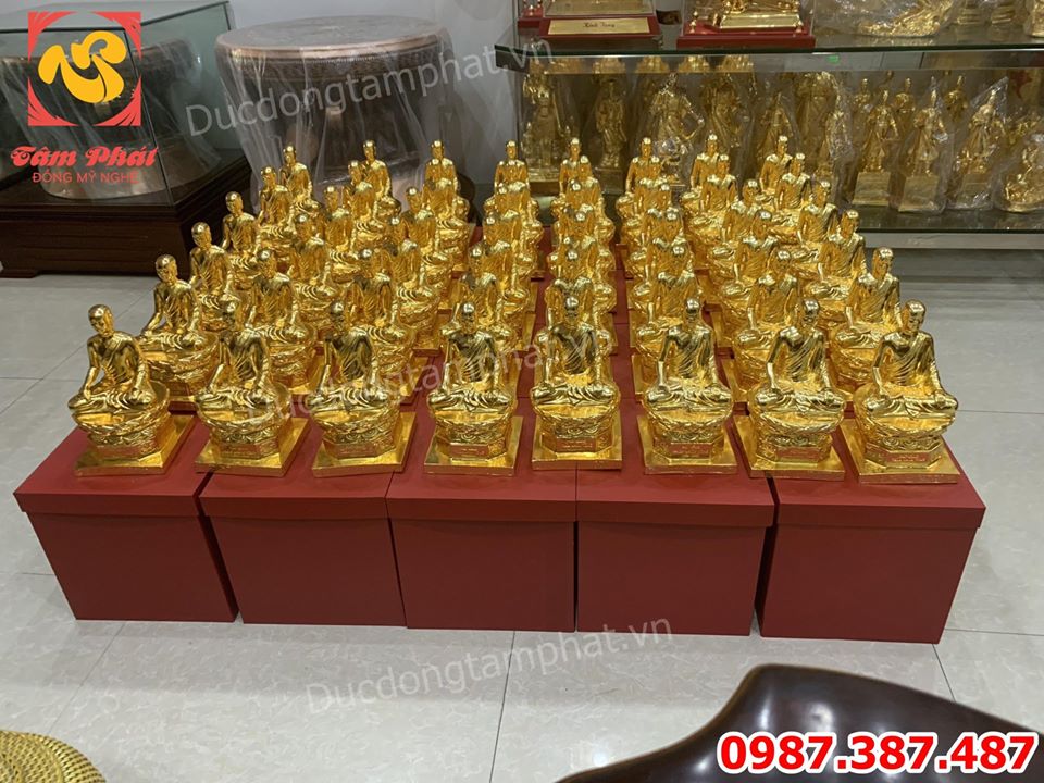 Đúc 100 pho Tượng Phật Hoàng Trần Nhân Tông cho chùa Yên Tử Quảng Ninh cao 25cm.! 
