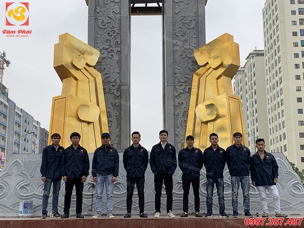 Mạ vàng Tâm Phát Tự Hào là đơn vị mạ vàng công trình ngoài trời biểu tượng Tỉnh Bắc Ninh nhằm phục vụ Festival 2019
