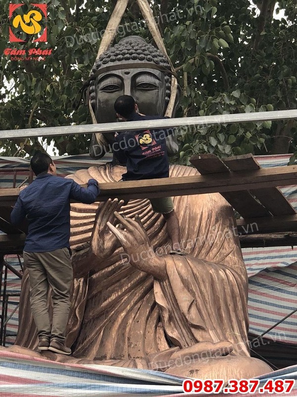 Quy Trình dát Vàng Tượng Phật tại chùa để Trường Tồn theo thời gian