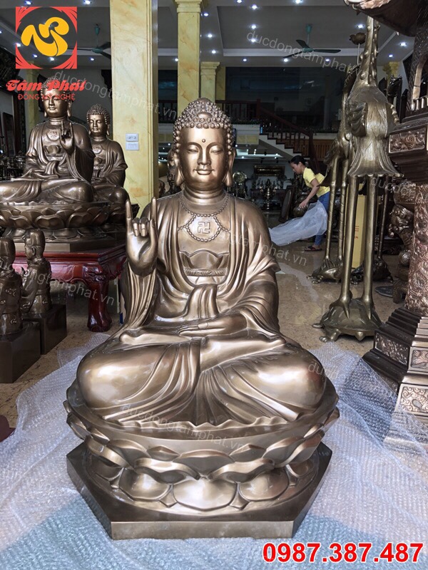 Tượng Phật Adida cao 98cm đẹp, thần thái xuất sắc.!!
