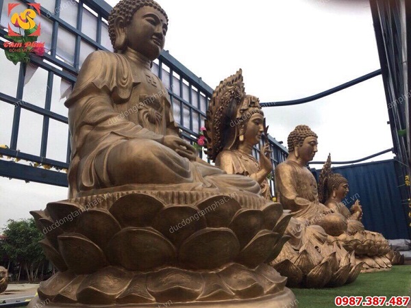 Vận chuyển 5 tượng Phật bằng đồng cao 2m cho chùa Hưng Nghĩa Tự- Bình Thuận..!